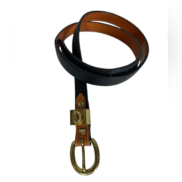 Dooney & Bourke Accessories - DOONEY & BOURKE Women's Medium Vintage Black Thin Leather Belt